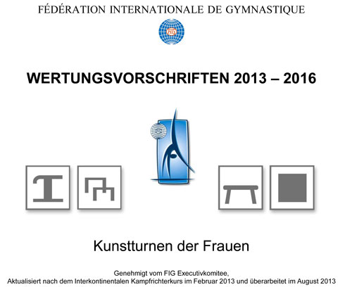 FIG Internationale Wertungsvorschriften FIG Internationale Wertungsvorschriften