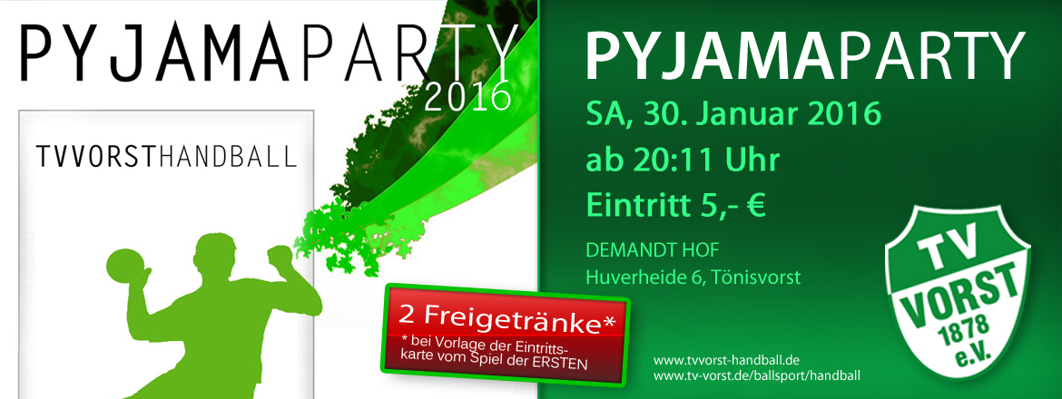 Handball Pyjamaparty 2016 Handball Pyjamaparty 2016