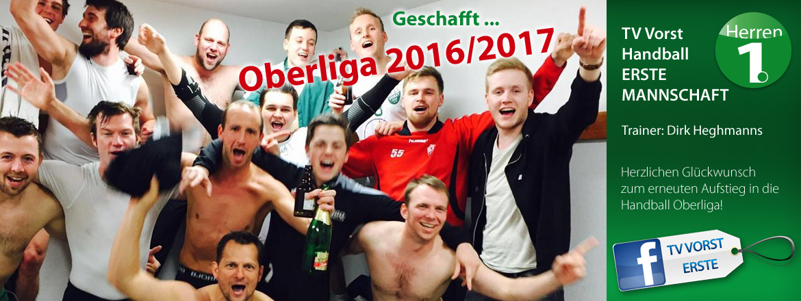 Handball ERSTE, Aufstieg in die Oberliga Saison 2016/2017 Handball ERSTE, Aufstieg in die Oberliga Saison 2016/2017
