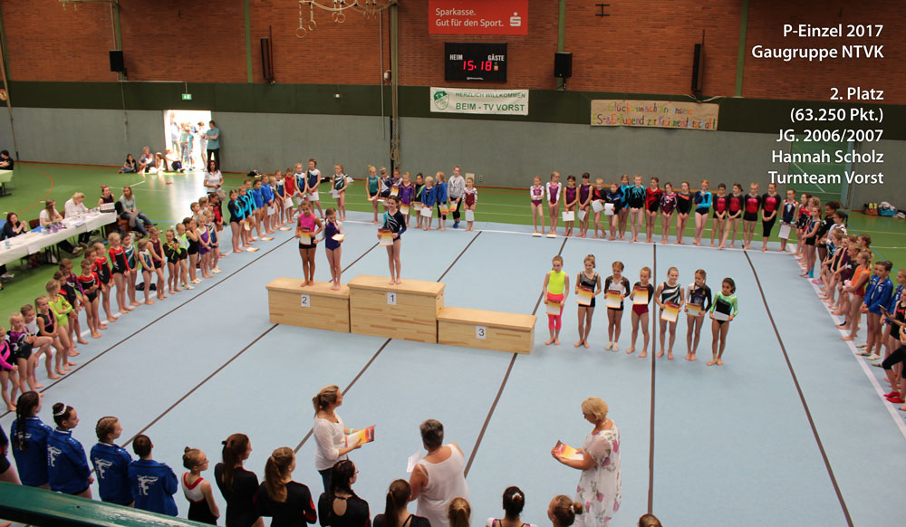 Hannah Scholz, 2. Platz P-Einzel Gaugruppe