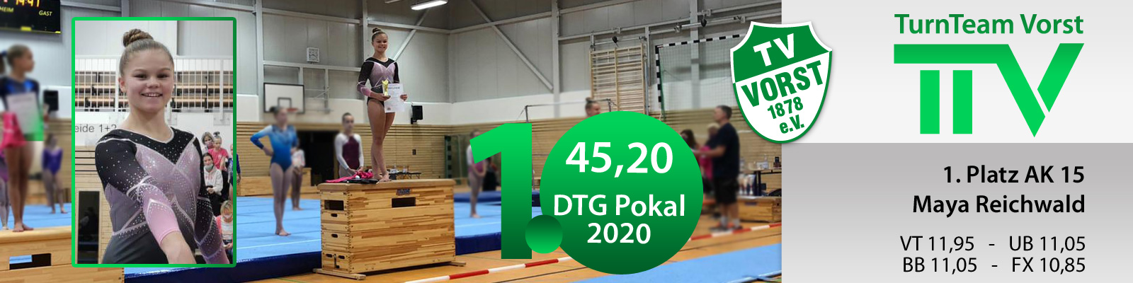 Turnteam Vorst, DTG-Pokal, 1. Platz Maya Reichwald vom TV Vorst