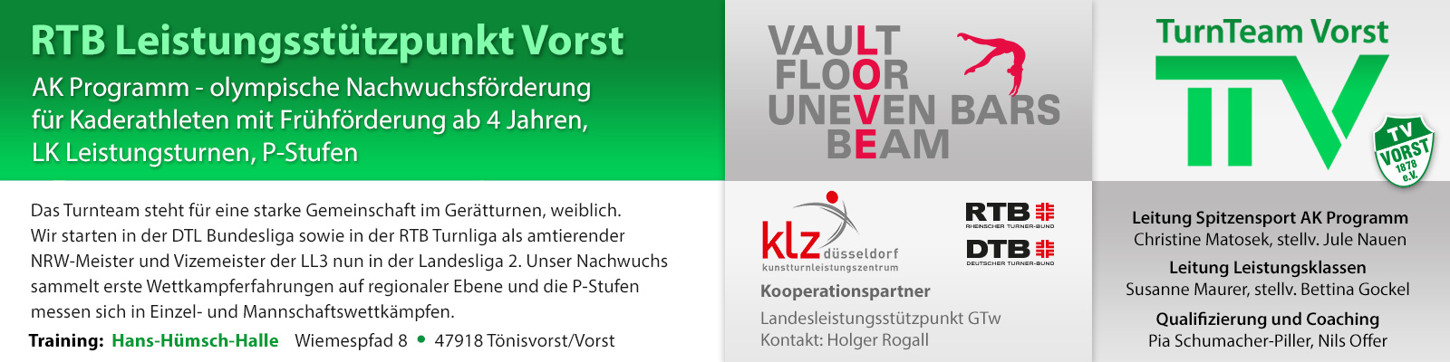 RTB Leistungsstützpunkt für Kaderathleten TV Vorst 1878 e.V.