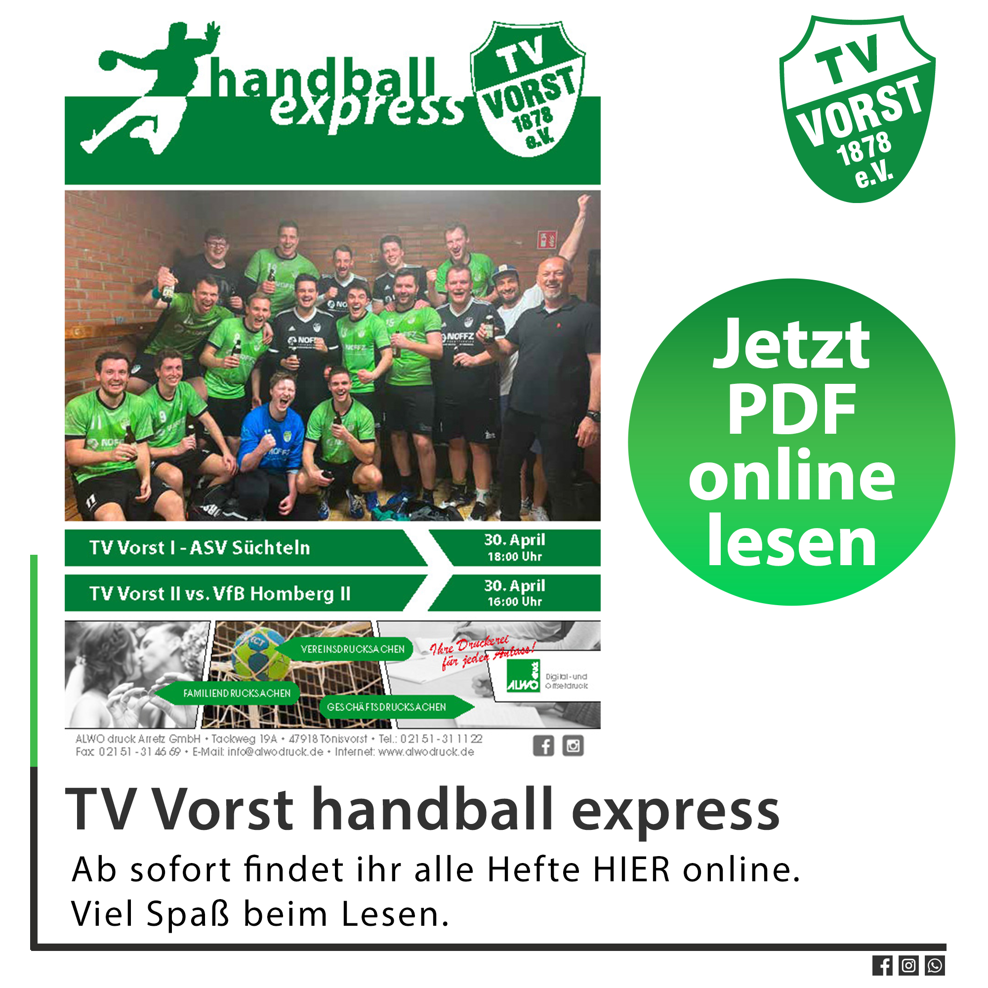 TV Vorst Handball Express Online Lesen