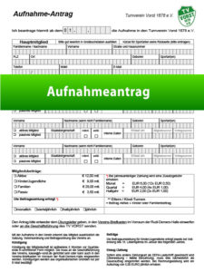 Aufnahmentrag TV Vorst 1878 e.V.